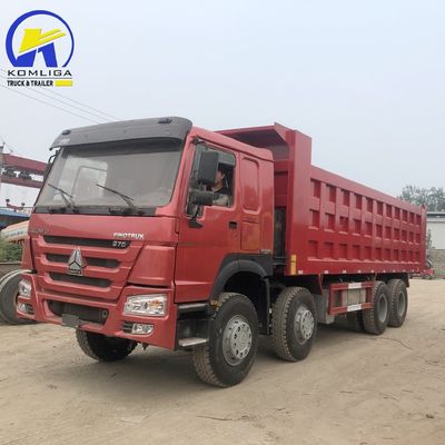 Sinotruk HOWO 375HP 8X4 12wheel Rhd LHD 60ton Used Tipper Dump Truck per la costruzione