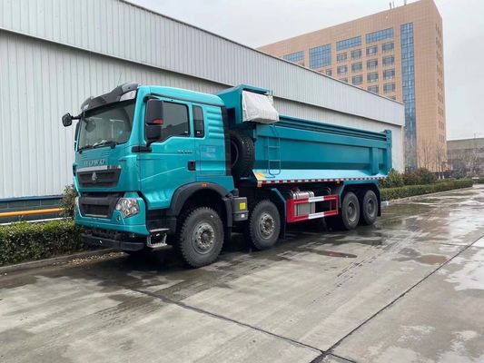 Capacità motore di 8 litri Sinotruk HOWO 8X4 Frontale di sollevamento di scarico per il mercato della Repubblica Democratica del Congo