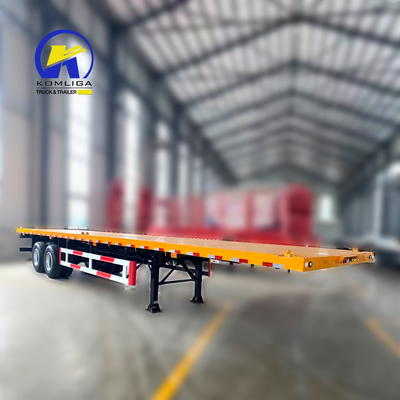 7000-8000 mm Base delle ruote Pesante 13 t Fuwa 30-100 t semirimorchio piatto per il beneficio