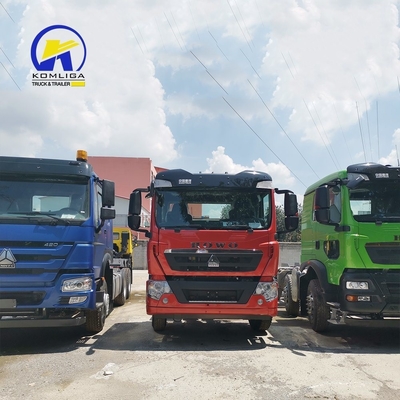 6.5 Rapporto velocità Sino Truck HOWO 6X4 Prime Mover Trailer Head Tractor Truck con parti