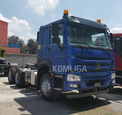 Progettazione di pneumatici radiali e cambio Hw19710 Sinotruk 6X4 HOWO Container Truck Head Used Tractor