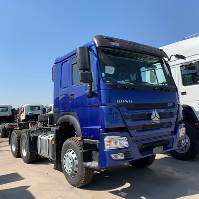 Progettazione di pneumatici radiali e cambio Hw19710 Sinotruk 6X4 HOWO Container Truck Head Used Tractor