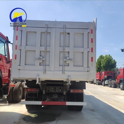 8X4 371HP HOWO Sino Dump Truck Usato Truck Tipper con lifting idraulico di tipper ventrale