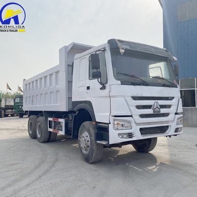 6X4 Used Sinotruk HOWO Dump Truck / Tipper 371HP 375HP con una cabina da letto e aria condizionata