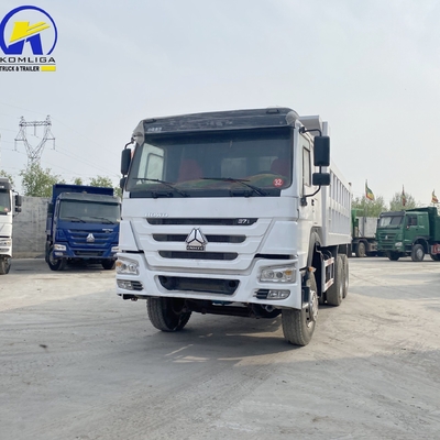 6X4 Used Sinotruk HOWO Dump Truck / Tipper 371HP 375HP con una cabina da letto e aria condizionata