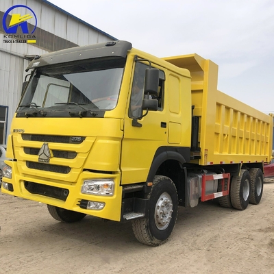 6X4 371 HP Sinotruck HOWO Dump Truck con pneumatici radiali e motore ad alta capacità