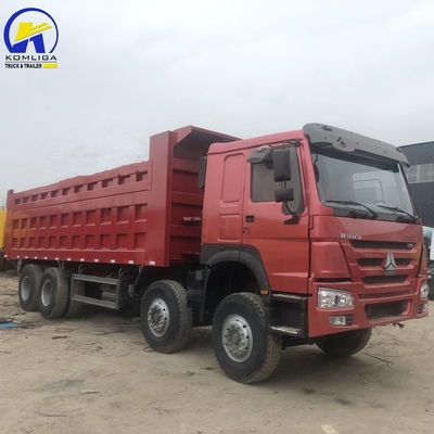 Sinotruck HOWO 8X4 Camion a cappello Usato Sinotruck Camion a scarico con sistema di sterzo Zf8118