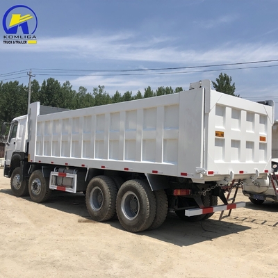 Usato 8X4 60 Tonnes Heavy HOWO Dump Truck Sinotruk in buone condizioni con pneumatici radiali 1200r20