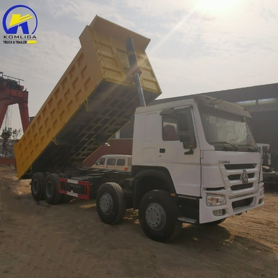 Asse anteriore 9 tonnellate Capacità di carico Sinotruk HOWO 40 tonnellate Camionotti usati 8500*2500*3400mm