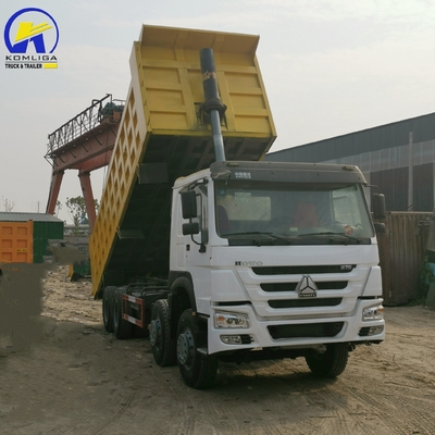 Asse anteriore 9 tonnellate Capacità di carico Sinotruk HOWO 40 tonnellate Camionotti usati 8500*2500*3400mm