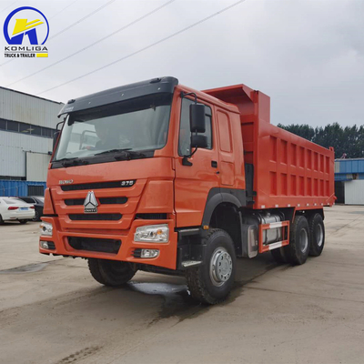 6X4 macchina mineraria camion pesante utilizzato HOWO camion a ribaltatore per sollevamento anteriore stile scarico