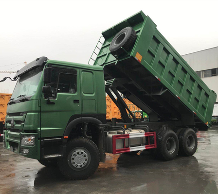 6X4 HOWO Sinotruk 371 Dumper Truck con sistema di sterzo Zf8118 e certificazione ISO
