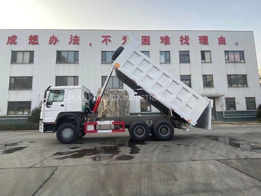 DOT certificato HOWO 6X4 Tipper Dump Truck con capacità di 18m3 e stile di sollevamento anteriore