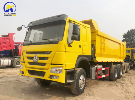 Usato HOWO 6X4 Dump Truck 375 HP Left Hand Drive Mining Tipper Truck con motore D12.42