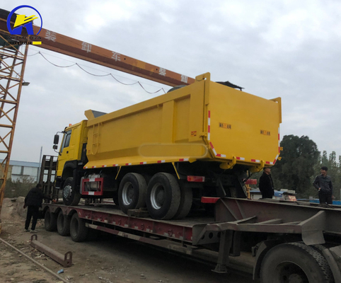 Usato HOWO 6X4 Dump Truck 375 HP Left Hand Drive Mining Tipper Truck con motore D12.42