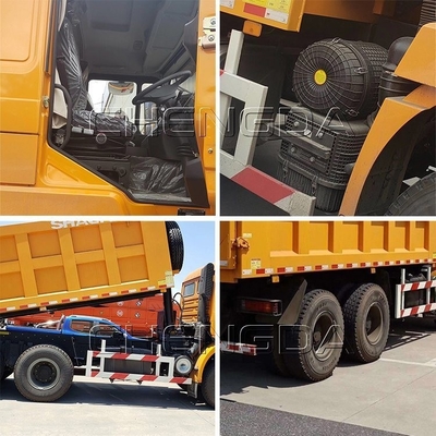 Shacman 6X4 10 ruote Dump Truck Tipper Truck con dimensioni del secchio 5600X2300X1500