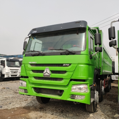 Euro 2 standard di emissioni utilizzato Sinotruk HOWO 375HP Dump Truck con pneumatici radiali 1200r20