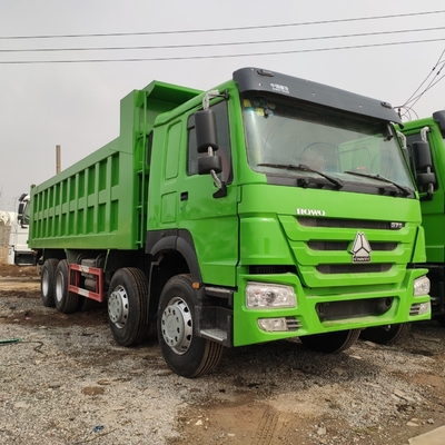 Euro 2 standard di emissioni utilizzato Sinotruk HOWO 375HP Dump Truck con pneumatici radiali 1200r20