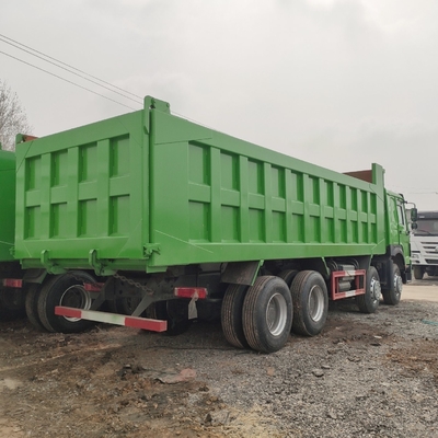 Euro 2 standard di emissioni utilizzato Sinotruk HOWO 375HP Dump Truck con pneumatici radiali 1200r20