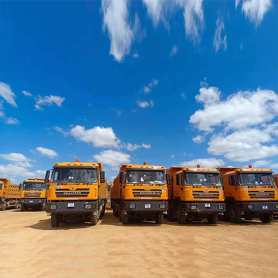 12 ruote Shacman 8X4 Dump Tipper Truck con 375 cavalli di potenza e 10 1 pneumatici di ricambio
