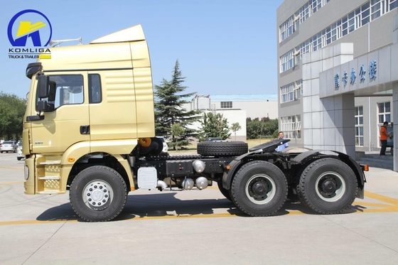 Guida pesante 6X4 380HP Shacman F3000 trattore Usato camion testa con motore diesel
