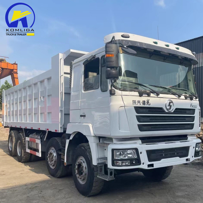 8X4 Shacman Dump Truck pneumatico usato Certificazione GCC 16tons Capacità di carico Asse posteriore