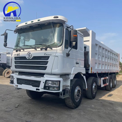 8X4 Shacman Dump Truck pneumatico usato Certificazione GCC 16tons Capacità di carico Asse posteriore