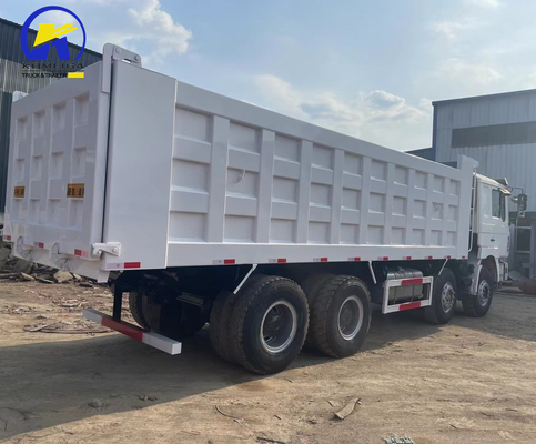 8X4 Shacman Dump Truck pneumatico usato Certificazione GCC 16tons Capacità di carico Asse posteriore