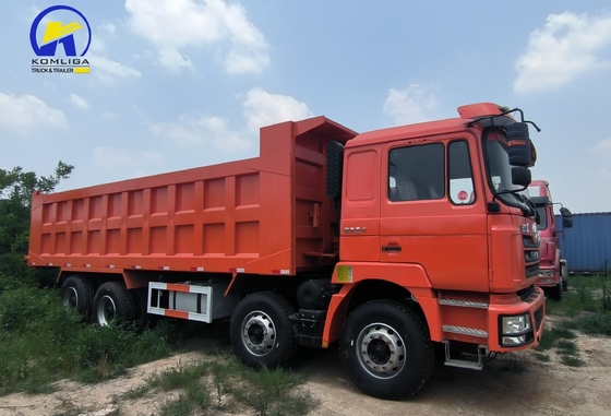 8X4 Shacman Dump Truck pneumatico usato Certificazione GCC 16tons Capacità di carico Asse posteriore