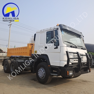6X4 371 HP Tipper HOWO Dump Truck in buone condizioni d'uso con certificazione ECE per pneumatici