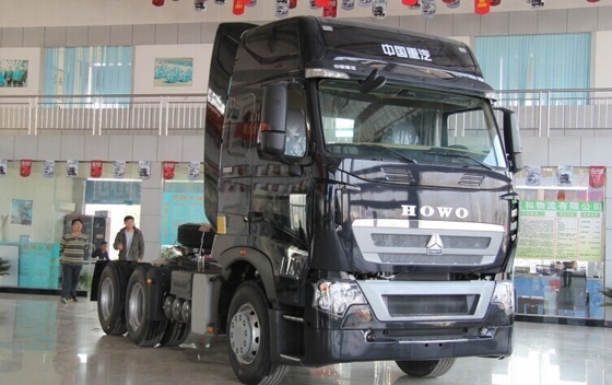 6×4 trasmissione manuale Sinotruk HOWO T7h Usato Trailer Head Prime Mover