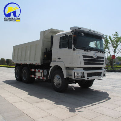 10 ruote Shacman tipper truck con sollevamento anteriore Diesel 8500*2500*3400mm e usato
