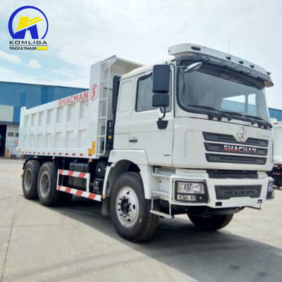 10 ruote Shacman tipper truck con sollevamento anteriore Diesel 8500*2500*3400mm e usato