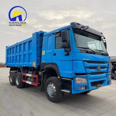 Tipo di scarico stile di sollevamento anteriore Sinotruck HOWO 6X4 10 ruote Dump Tipper Truck in blu