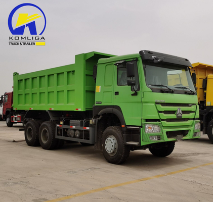 351-450hp Sinotruck HOWO Usato 6X4 20cbm Hyva Hoist Dump Truck con 2 set di asse posteriore