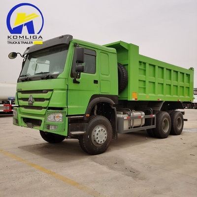 351-450hp Sinotruck HOWO Usato 6X4 20cbm Hyva Hoist Dump Truck con 2 set di asse posteriore