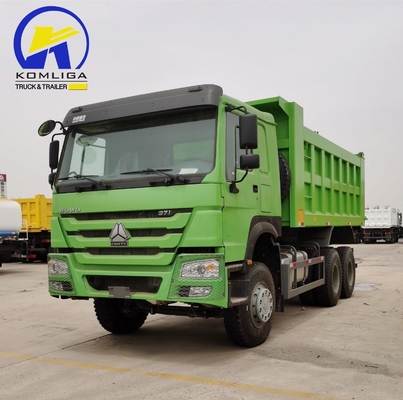 351-450hp Sinotruck HOWO Usato 6X4 20cbm Hyva Hoist Dump Truck con 2 set di asse posteriore