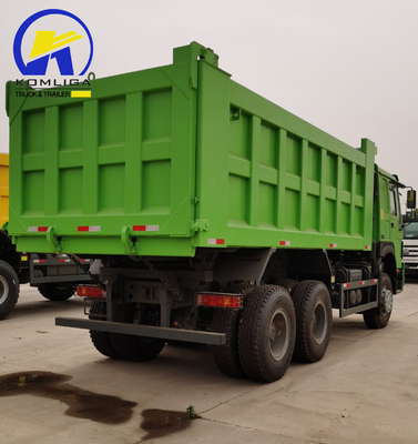 351-450hp Sinotruck HOWO Usato 6X4 20cbm Hyva Hoist Dump Truck con 2 set di asse posteriore