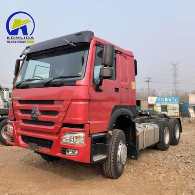 6X4 ruota motrice usata Sinotruk HOWO 10 ruota di trazione capo rimorchio camion con cabina a/c