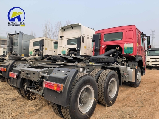 6X4 ruota motrice usata Sinotruk HOWO 10 ruota di trazione capo rimorchio camion con cabina a/c