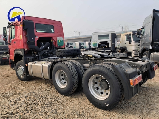 6X4 ruota motrice usata Sinotruk HOWO 10 ruota di trazione capo rimorchio camion con cabina a/c