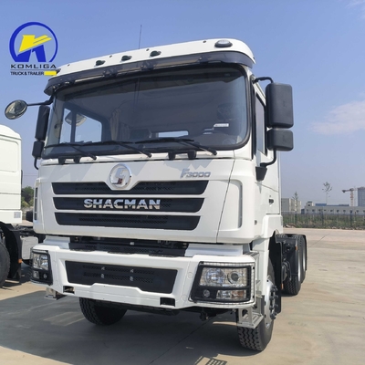 Asse anteriore 9 tonnellate Capacità di carico Usato Shacman F3000 6X4 Diesel Prime Mover Truck