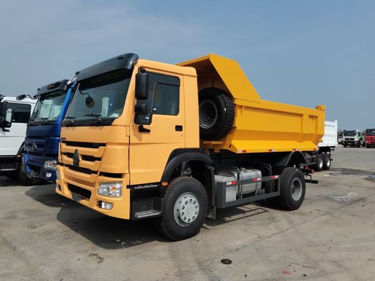 LHD/Rhd Cinese Sinotruk HOWO 6X4 4X2 Tipper Truck 8500*2500*3400mm Potenza 420 CV