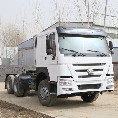 Usato Sinotruk HOWO 6X4 10wheels 375HP Bianco testa del trattore camion con richiesta personalizzata