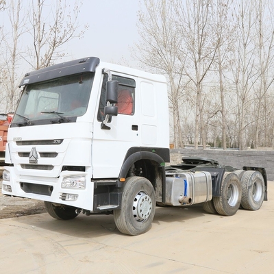 Usato Sinotruk HOWO 6X4 10wheels 375HP Bianco testa del trattore camion con richiesta personalizzata