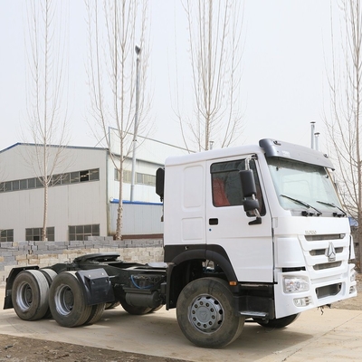 Usato Sinotruk HOWO 6X4 10wheels 375HP Bianco testa del trattore camion con richiesta personalizzata