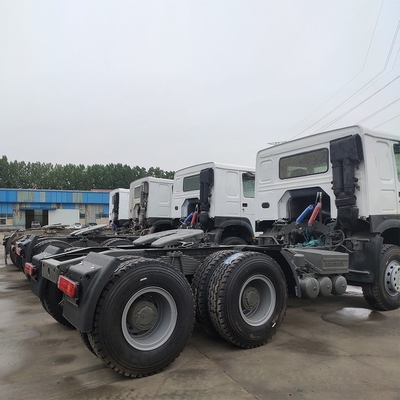 Sinotruk HOWO 6X4 10 ruote Camione di seconda mano Camione di trattore bianco usato