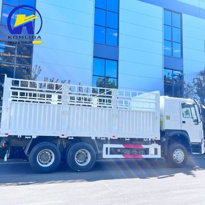 Trasporto utilizzato 6X4 4X2 Box Cargo Truck con ribaltatore ventrale sollevamento idraulico utilizzato