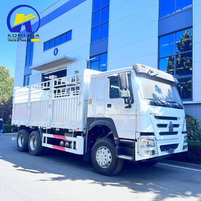 Trasporto utilizzato 6X4 4X2 Box Cargo Truck con ribaltatore ventrale sollevamento idraulico utilizzato