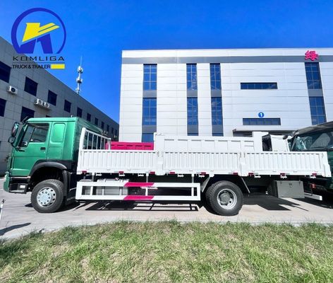 Trasporto utilizzato 6X4 4X2 Box Cargo Truck con ribaltatore ventrale sollevamento idraulico utilizzato